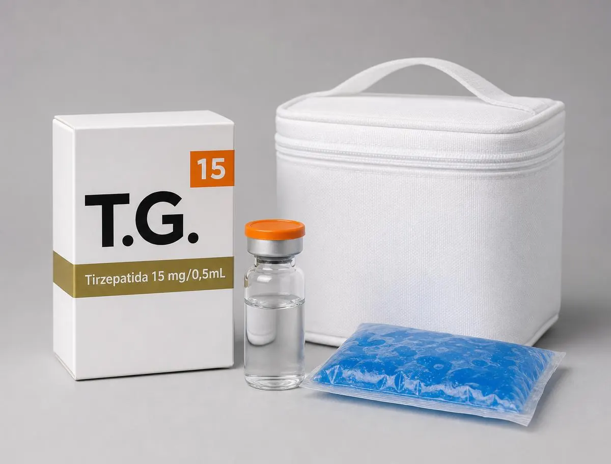 Caixa térmica com gelo reciclável usada na entrega refrigerada da TG 15
